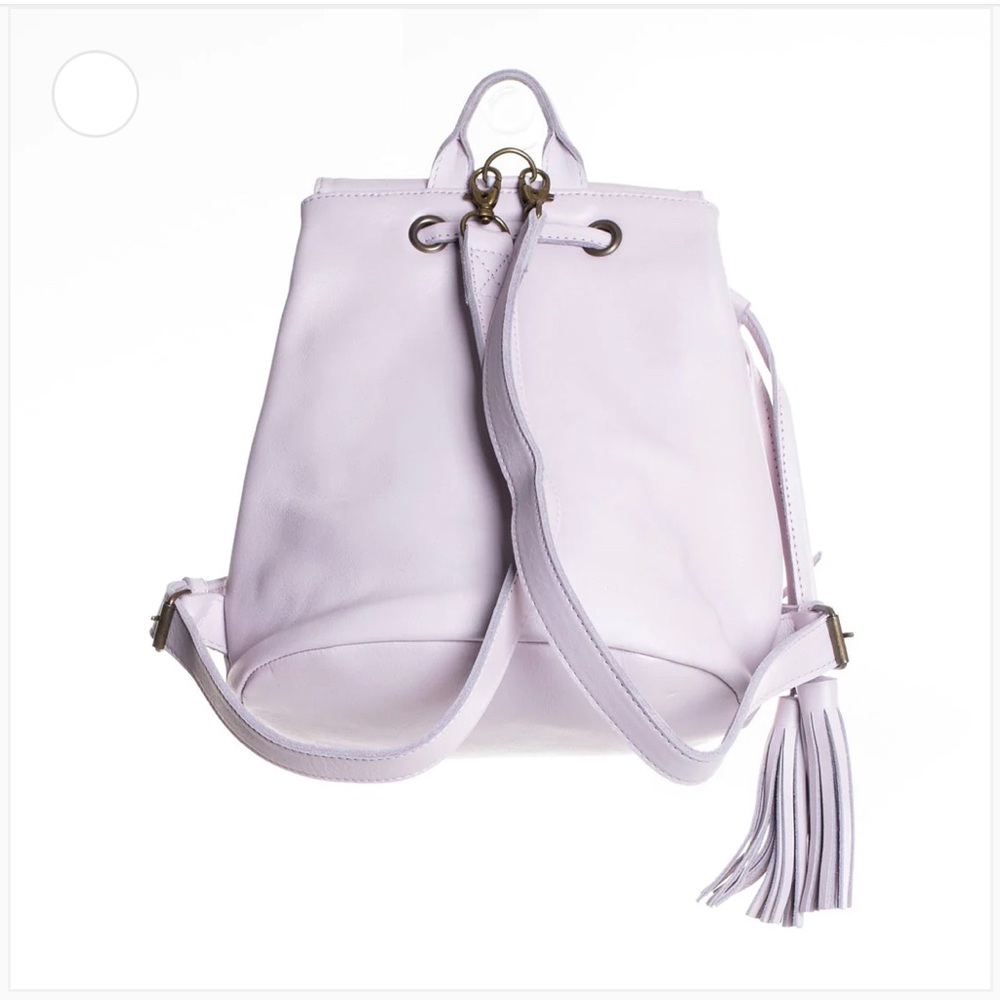 New Nena & Co Mini Leather Backpack - Lavender - Picture 2 of 9